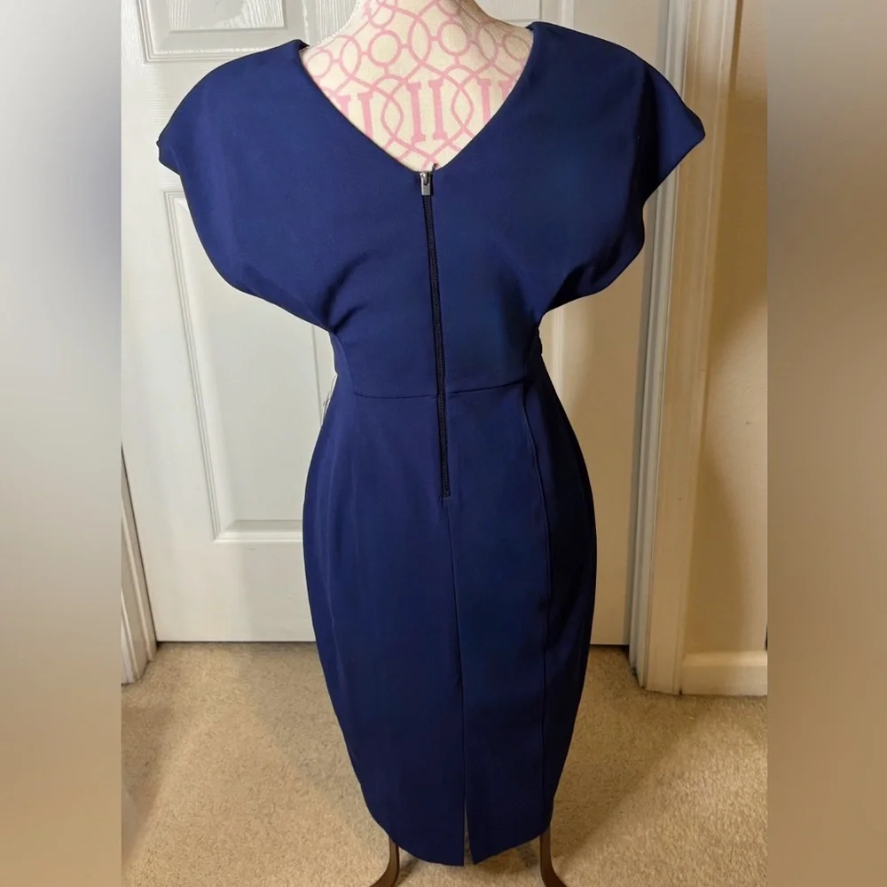 NWT Express Midnight Blue Midi Dress Navy S